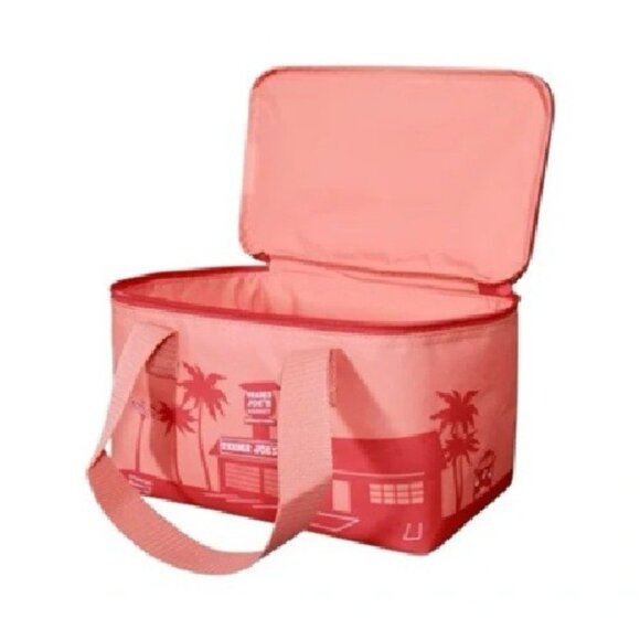 TRADER JOE's 2025 Mini Insulated Reusable Tote Bag, Peach - Picture 1 of 16